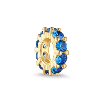 Evesaddiction Birthstone Rondelle Charm - Gold / September