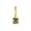 Evesaddiction Birthstone Square Hinge Charm - Gold / August In Gold