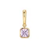 Evesaddiction Birthstone Square Hinge Charm - Gold / June In Gold