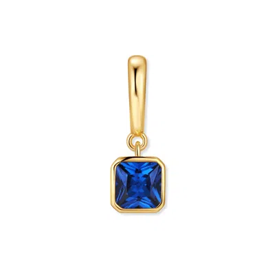 Evesaddiction Birthstone Square Hinge Charm - Gold / September