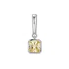 Evesaddiction Birthstone Square Hinge Charm - Silver / November In Gold