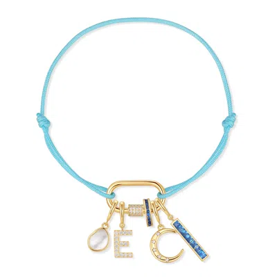 Evesaddiction Build Your Own Carabiner Cord Charm Bracelet - 5 / Turquoise