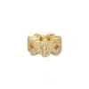 Evesaddiction Butterfly Crystal Spacer Charm In Gold