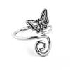 Evesaddiction Butterfly Toe Ring In Sterling Silver In Metallic