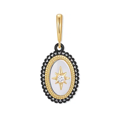 Evesaddiction Celestial Compass Charm In Gold