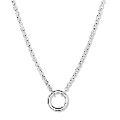 Evesaddiction Charm Chain Necklace - Silver In Metallic