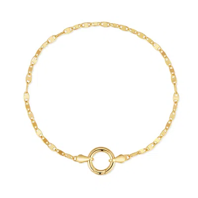 Evesaddiction Charm Mirror Chain Bracelet - Gold