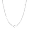 Evesaddiction Charm Paperclip Charm Necklace - Silver In Metallic