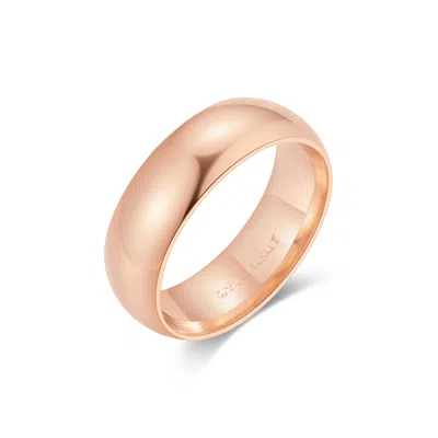 Evesaddiction Classic Wedding Band - 8 / Rose Gold / 6mm In Neutral