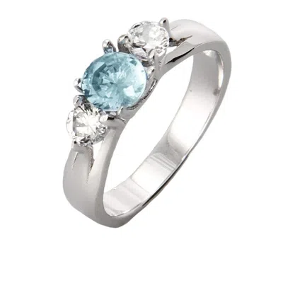 Evesaddiction Close To The Heart 3 Stone Sterling Silver Custom Birthstone Ring