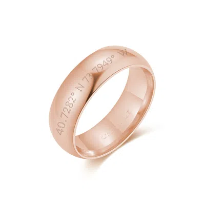 Evesaddiction Coordinate Band - Rose Gold / 6mm / 8