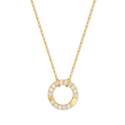 Evesaddiction Crystal Charm Chain Necklace