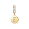 Evesaddiction Crystal Initial Dangle Charm - Gold / E In Gold