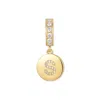 Evesaddiction Crystal Initial Dangle Charm - Gold / S In Gold