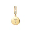 Evesaddiction Crystal Initial Dangle Charm - Gold / T In Gold