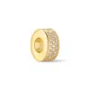 Evesaddiction Crystal Pave Spacer Charm In Gold