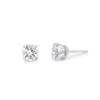 Evesaddiction Cubic Zirconia Stud Earrings In Metallic