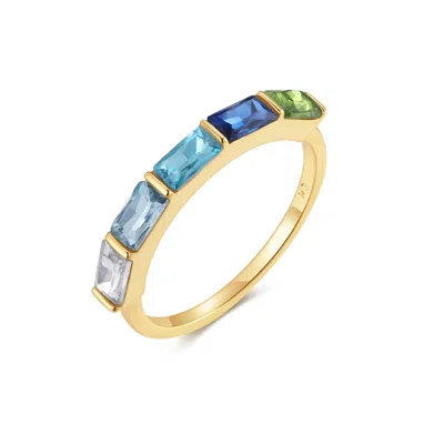 Evesaddiction Custom Baguette Birthstone Ring - 8 / 5