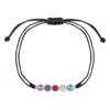 Evesaddiction Custom Bezel Set Birthstone String Bolo Bracelet - Silver / 5 In Multi
