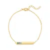 Evesaddiction Custom Birthstone Bar Bracelet - Gold / 3 In Gold