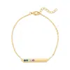 Evesaddiction Custom Birthstone Bar Bracelet - Gold / 5 In Gold