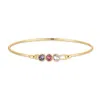 Evesaddiction Custom Birthstone Bezel Set Bangle