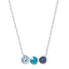 Evesaddiction Custom Birthstone Bezel Set Necklace - Silver / 3 In Silver