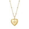 Evesaddiction Custom Birthstone Heart Locket - Gold / November In Gold