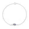 Evesaddiction Custom Birthstone Pea In A Pod Bracelet - Silver / 1 In Metallic