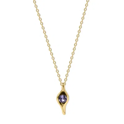 Evesaddiction Custom Birthstone Pea In A Pod Necklace - Gold / 1
