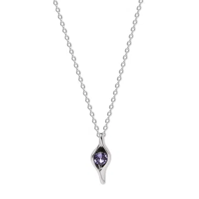 Evesaddiction Custom Birthstone Pea In A Pod Necklace - Silver / 1