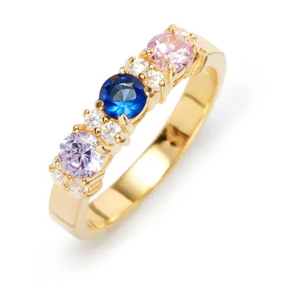Evesaddiction Custom Close To The Heart Birthstone Ring - Gold / 3 / 7