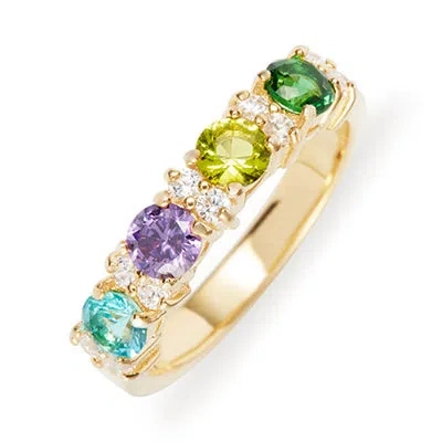 Evesaddiction Custom Close To The Heart Birthstone Ring - Gold / 4 / 8