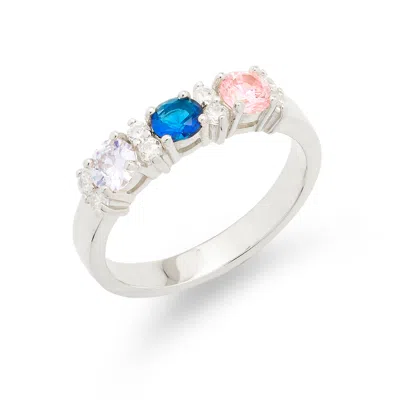 Evesaddiction Custom Close To The Heart Birthstone Ring - Silver / 3 / 7