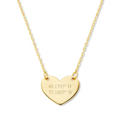 Evesaddiction Custom Coordinate Heart Necklace