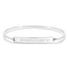 Evesaddiction Custom Coordinate Simple Thin Id Bangle Bracelet