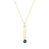 Evesaddiction Custom Gold Birthstone Mama Necklace In Gold