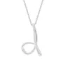 Evesaddiction Custom Initial Necklace - Silver / A In Metallic