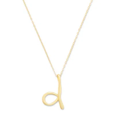 Evesaddiction Custom Initial Necklace In Gold