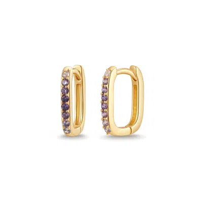 Evesaddiction Custom Ombre Birthstone Hoops