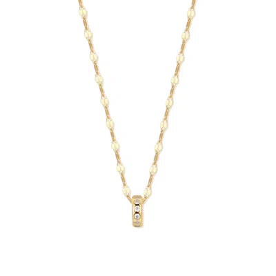 Evesaddiction Custom Stackable Petite Birthstone Charm Necklace - Gold / 1