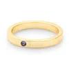 Evesaddiction Custom Stacking Name And Birthstone Ring - Gold / 1 / 8 In Gold
