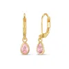 Evesaddiction Custom Teardrop Birthstone Bezel Earrings - Gold / October In Gold
