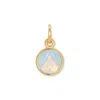 Evesaddiction Cz Bezel Drop Charm - Gold / June In Blue