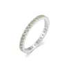 Evesaddiction Cz Sterling Silver Stackable Birthstone Eternity Band - Silver / 5 / August In Metallic