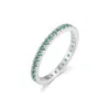 Evesaddiction Cz Sterling Silver Stackable Birthstone Eternity Band - Silver / 5 / May In Metallic