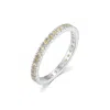 Evesaddiction Cz Sterling Silver Stackable Birthstone Eternity Band - Silver / 5 / November In Metallic