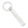 Evesaddiction Designer Inspired Engravable Tag Keychain In Silver