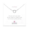 Evesaddiction Dogeared Karma Sterling Silver Necklace In Silver