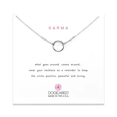Evesaddiction Dogeared Karma Sterling Silver Necklace